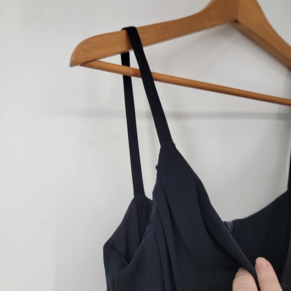 MaxMara LBD Black Dress Women's 10 Minimalist Elegant Sheath Knee Length - Picture 8 of 16